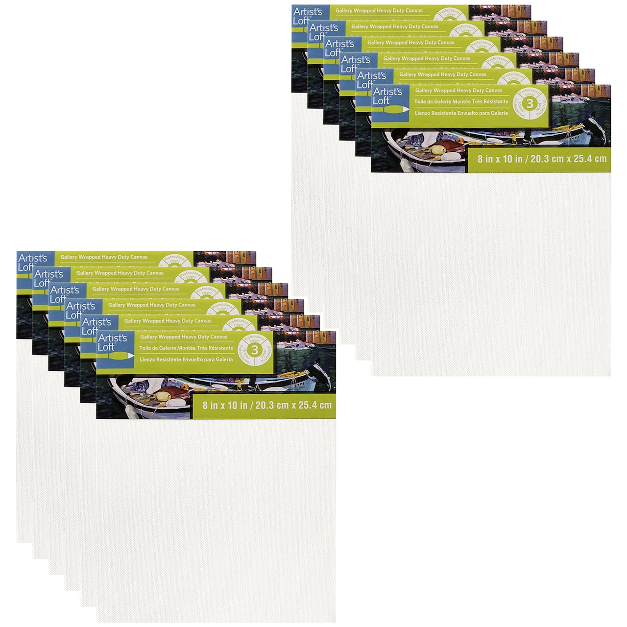 12 Pack: Level 3 Gallery Wrapped Heavy Duty Canvas by Artist's Loft®